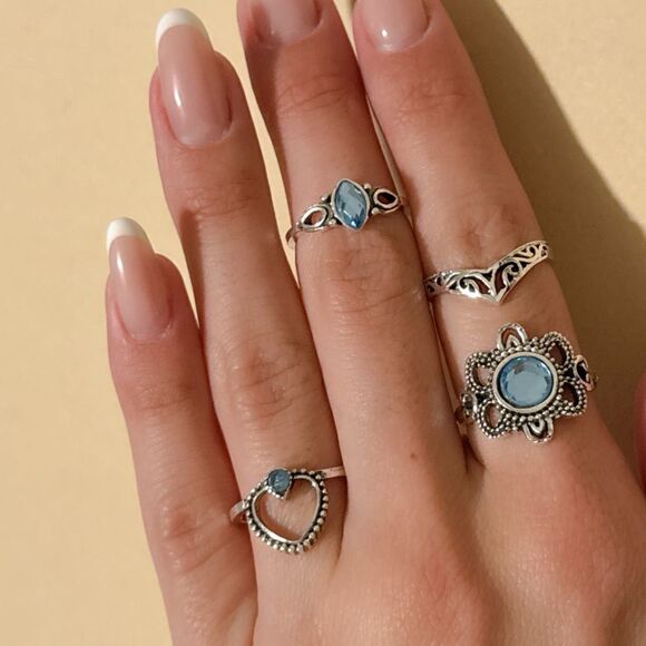 Free People Jewelry - Boho ring set N1205
